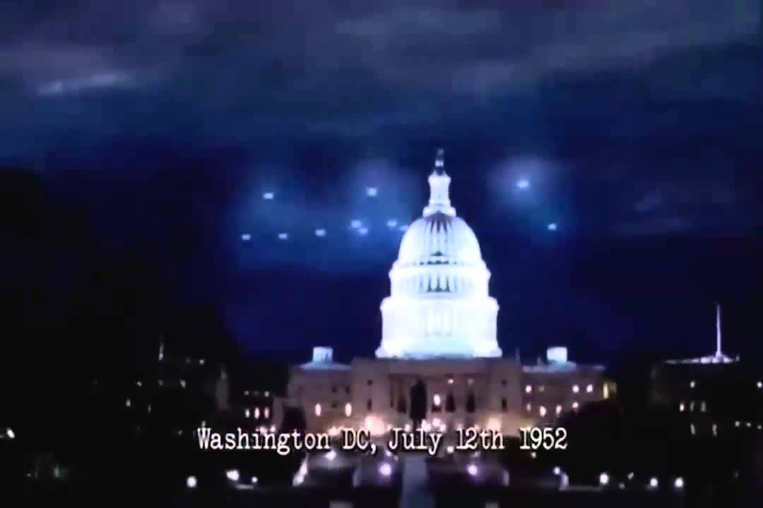 UFO's fly over Washington D.C by the Nazi's (Black Sun Society) after WW2